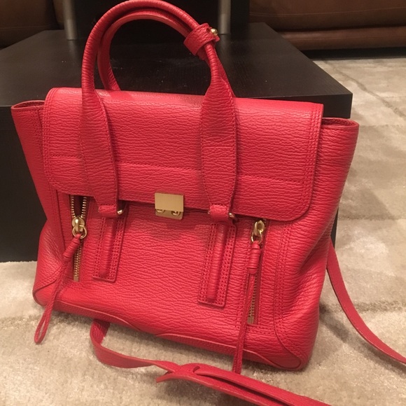 3.1 Phillip Lim Pashli Satchel Medium 🍒 Red - Picture 5 of 16